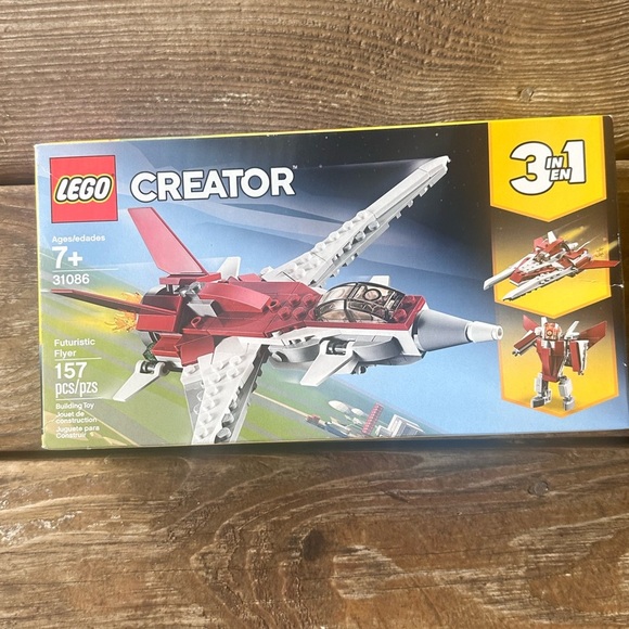 LEGO Creator 3-in-1 Futuristic Flyer - Red, White, Gray - Picture 1 of 5